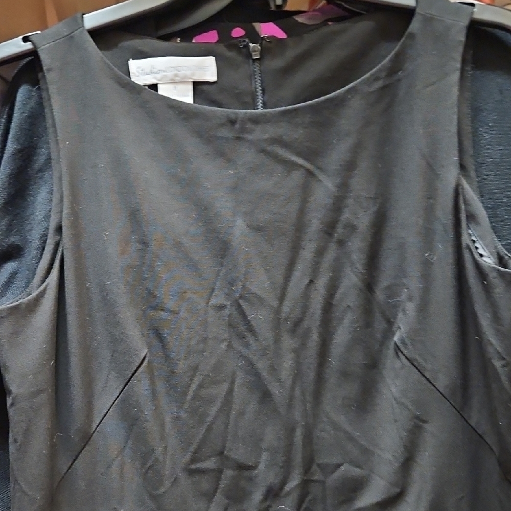 Studio By London Times  Simple Black Sleeveless Dress Size 8
